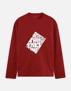 Great Things Take Time Theme | Men's Full Sleeve T-Shirt thumbnail 7