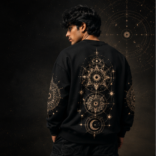 Mandala Art Asthetic - Regular Fit Sweatshirt - 300 GSM