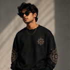 Mandala Art Asthetic - Regular Fit Sweatshirt - 300 GSM thumbnail 2