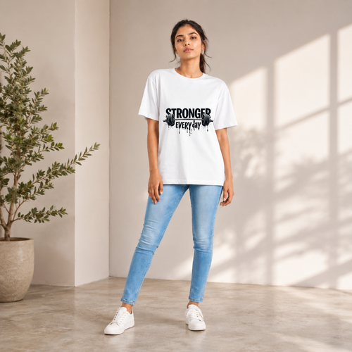 Stronger - Light variant(Q) - Unisex Standard Crew T-Shirt