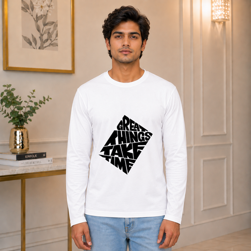 Great Things Take Time | Men's Full Sleeve T-Shirt