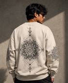 Mandala Art Cool Design - Regular Fit Sweatshirt - 300 GSM thumbnail 2