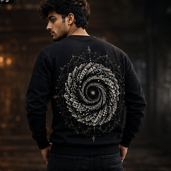 Mandala Art Karma - Regular Fit Sweatshirt - 300 GSM