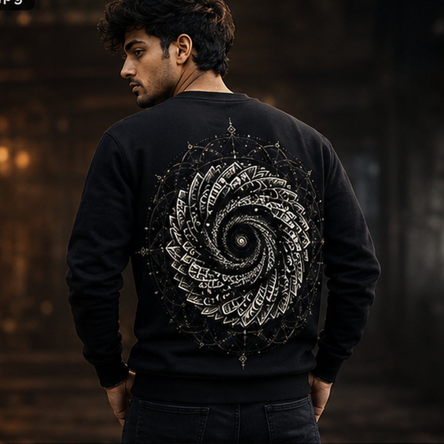 Mandala Art Karma - Regular Fit Sweatshirt - 300 GSM
