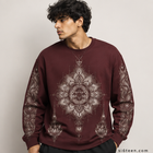 The LOOP collection - Mandala Art Cirular - Regular Fit Sweatshirt - 300 GSM thumbnail 1