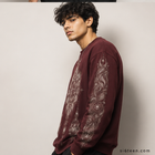 The LOOP collection - Mandala Art Cirular - Regular Fit Sweatshirt - 300 GSM thumbnail 3