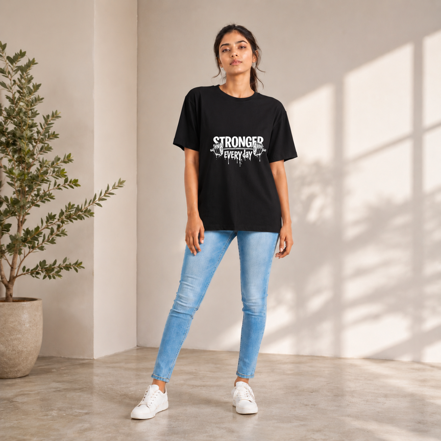 Stronger - Dark(Q) - Unisex Classic Crew T-Shirt