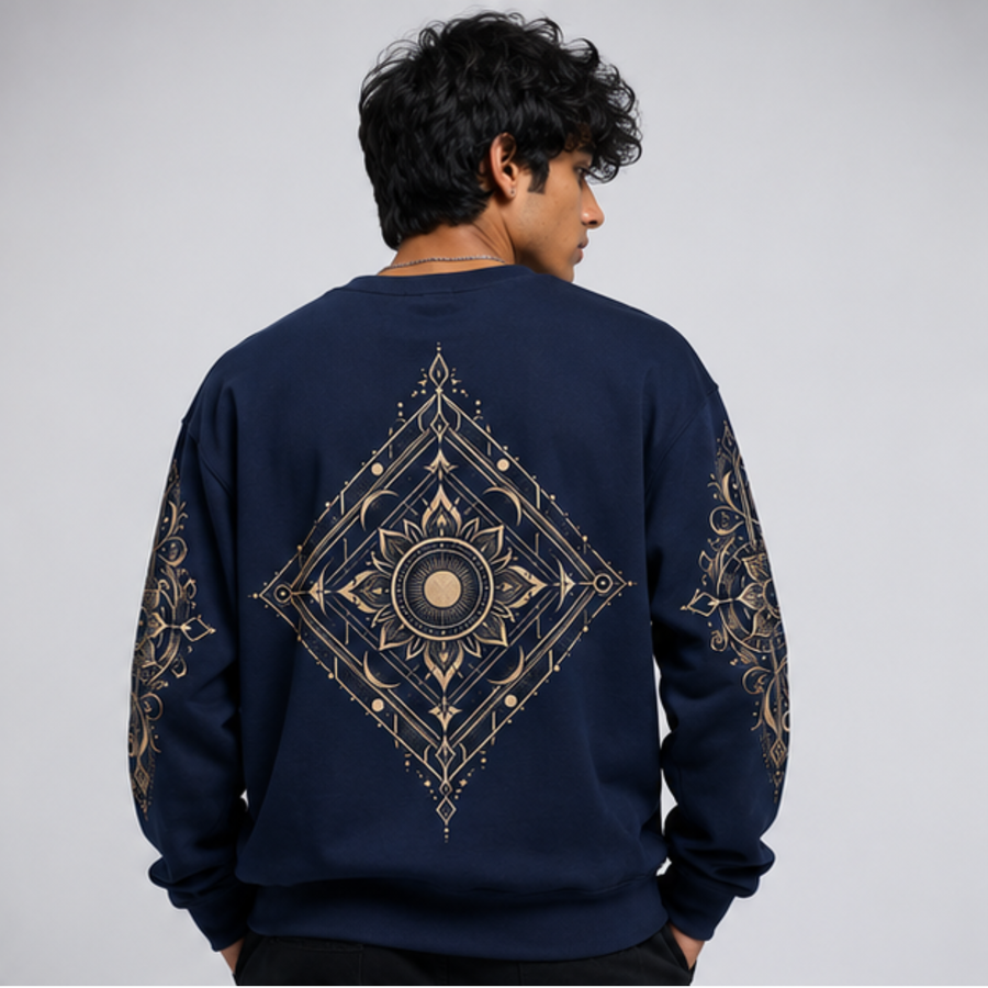 The LOOP collection - Mandala Art - Regular Fit Sweatshirt - 300 GSM