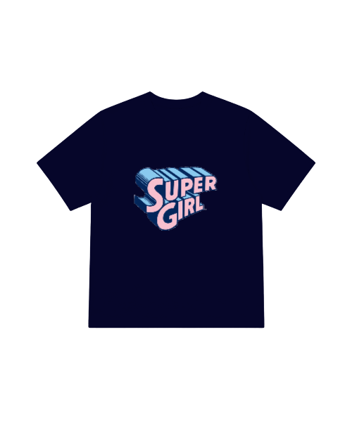 SUPER GIRL | KIDS REGULAR FIT TSHIRT - 180 GSM
